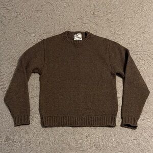 Vintage 60s Men's Brentwood Brown Wool Sweater